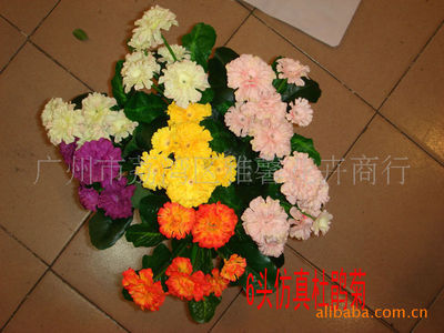 【仿真花系列产品6头杜鹃菊 热销中!】价格,厂家,图片,其他日用工艺品,广州市荔湾区雅馨花卉商行-